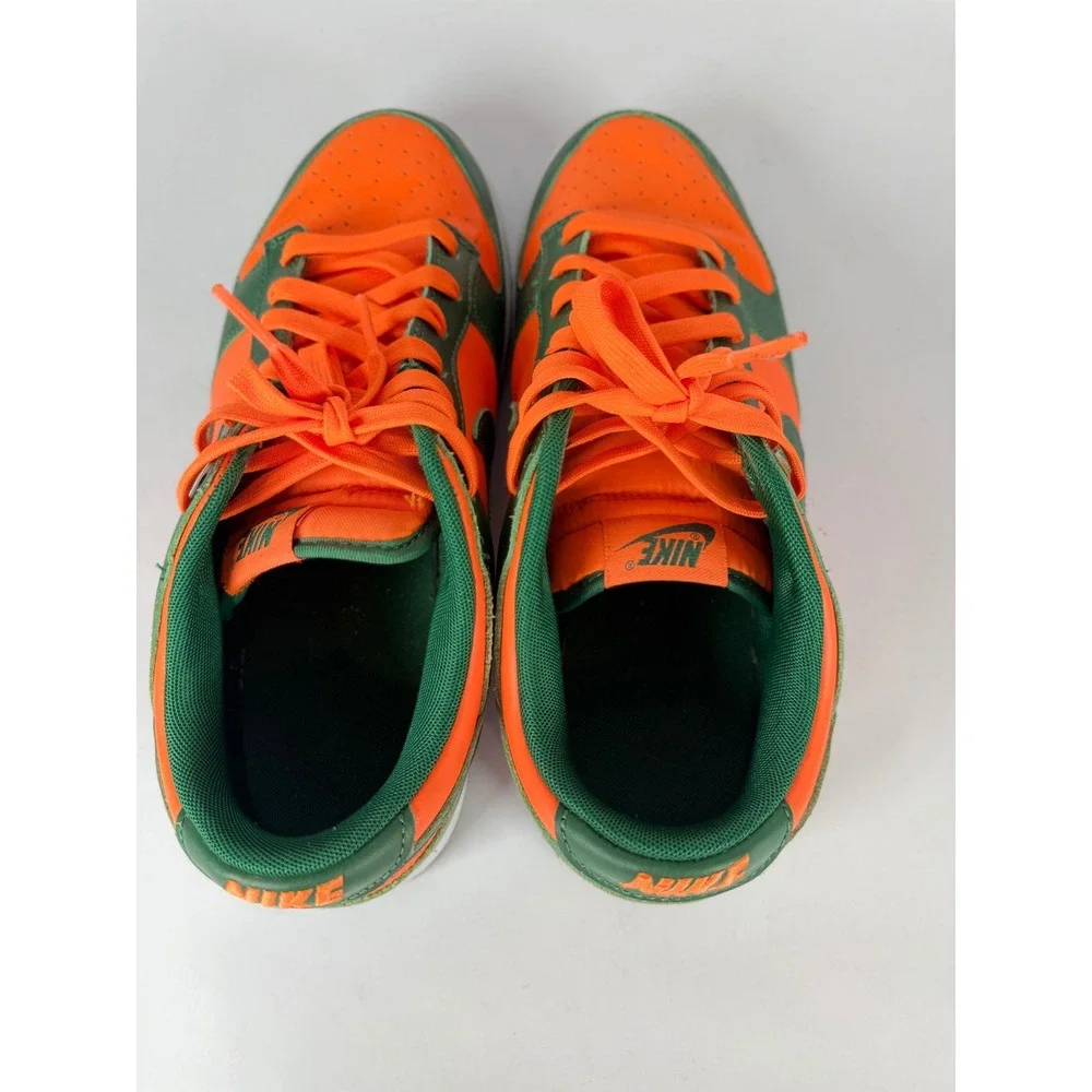 Nike Dunk Low Miami‎ Hurricanes Orange Green Sneakers DD1391-300 Mens
